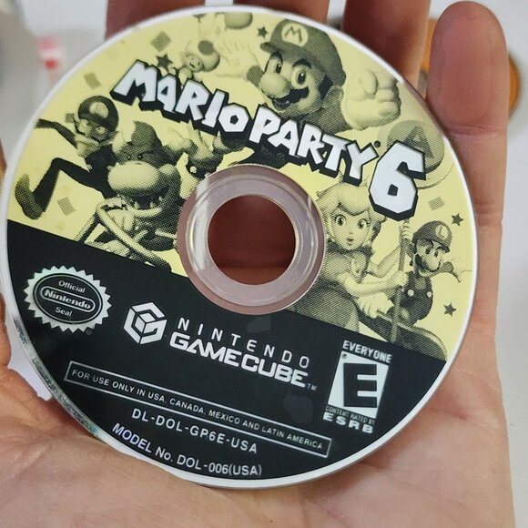 Nintendo GameCube Lot 6 Games Mario Kart Double Dash Mario Party 6 Donkey Konga - Picture 5 of 8